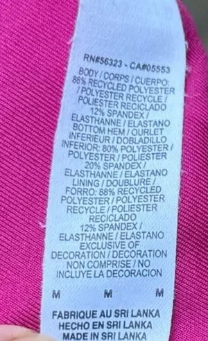 Nike Pro Dri-Fit Pink Sports Bra Medium thumbnail 4
