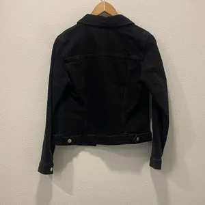 Zara Black Denim Jacket - Small thumbnail 10