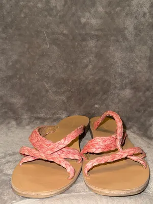 Universal Threads Women's Braided Strap Sandals Pink Size 9.5 thumbnail 5