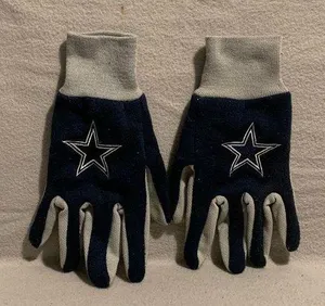 Dallas Cowboys Utility Gloves Dark Blue and Gray Size Fits Most Team Logo thumbnail 1