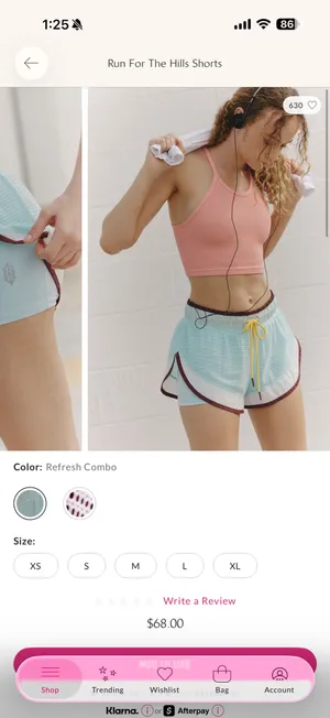 Free People movement Shorts thumbnail 2