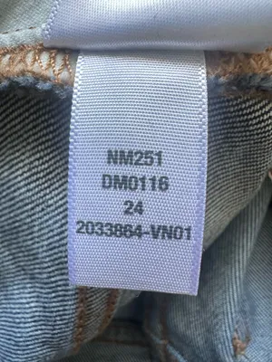 Madewell Jeans Skinny Flare in Rinse Wash High Rise Dark Wash Indigo Sz 24 thumbnail 11