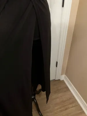Sexy black maxi evening cocktail dress thumbnail 7