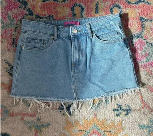 Edikted Mini Denim Skirt thumbnail 1