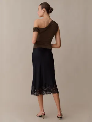 NWT Few Moda Carmen Top Size Small S Olivewood reformation kourt thumbnail 4