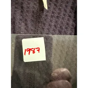 Free People Women Purple Waffle Knit Thermal Tunic Scoop Neck Long Sleeve Small‎ thumbnail 6