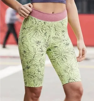 🌟Free People Movement🌟 Electric Lime Fired Up Bike Shorts Yellow/Pink Sz M thumbnail 1