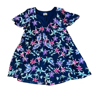 SMYM Show Me Your Mumu‎ Kylie Women’s Dress Navy Pink Floral Medium thumbnail 3