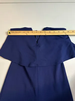 Lulus Women’s Power of Love Navy Blue Strapless Stretch Knit Jumpsuit Size XS thumbnail 9
