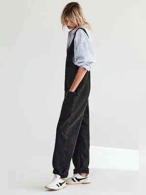 We the Free High Roller Denim Overalls Mineral Black Size S thumbnail 2