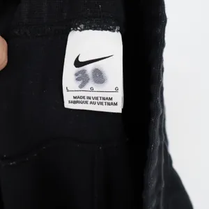 Nike Sportswear Track Pants Womens L Black Cotton Tech Fleece Drawstring Waist thumbnail 3