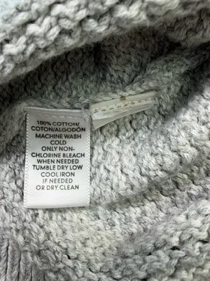 LOFT 100%. Otto Gray Crewneck Sweater with Bell Slit Sleeves Size Medium thumbnail 6