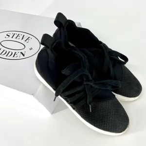 Steve Madden‎ Lancer Pull On Sneaker with Laces Black Size 6.5 thumbnail 9