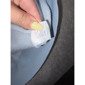 Brandy Melville Christy Hoodie Oversized Full Zip Womens One Size Light Blue thumbnail 7