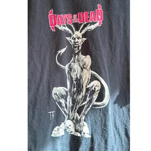 Fruit of the Loom Vintage Days Of The Dead Short Sleeve Graphic Tee thumbnail 2