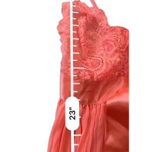 Vintage Victoria's Secret Pink Pleated Babydoll Lace Satin Bow Lingerie M Y2K thumbnail 13