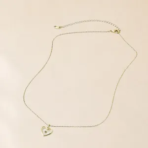 A New Day 14k Gold Dipped Cubic Zirconia Heart‎ Pendant Necklace Bonus Mom Gift thumbnail 5
