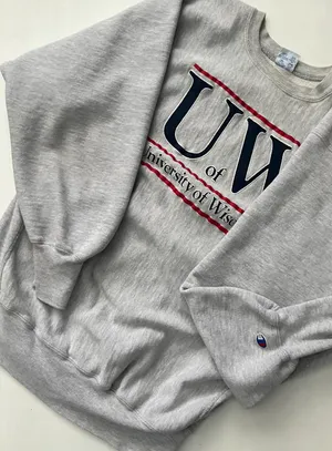 Champion vintage university of wisconsin sweatshirt thumbnail 2