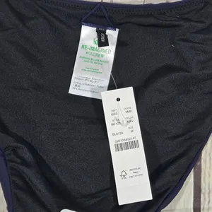 J. Crew Curved-waist cheeky bikini bottom in Navy‎ M NWT thumbnail 5