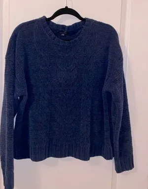 American Eagle Navy Blue Flowy Sweater thumbnail 1