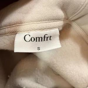Comfrt Ways to Show Love Hoodie Sand Beige Overesized Size Small thumbnail 6