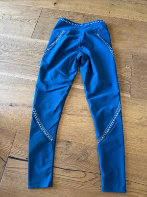soulcycle Contour‎ Stitch Legging in Deep Teal Blue small thumbnail 4