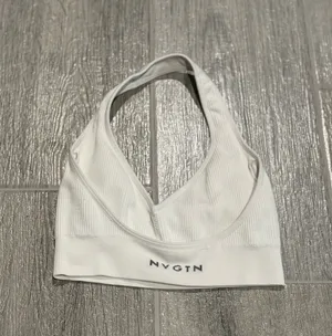 NVGTN White Finesse Seamless Halter Bra thumbnail 4