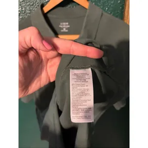 J.Crew Flex Pique Polo Green Womens Sz Medium Untucked thumbnail 3