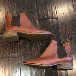 Lucky brand leather ankle booties size 8 1/2 thumbnail 2