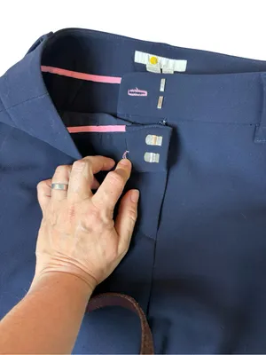 Boden Canon Bury Navy Full Length Trousers thumbnail 5