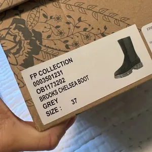 FREE PEOPLE Brooks Chelsea Boots in grey Lug Sole size‎ 37 NWT thumbnail 6