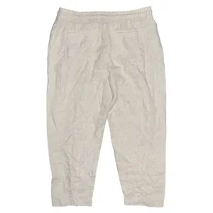 Athleta Retreat High Rise 100% Linen Ankle Pants Undyed Size XL Pull On Neutral thumbnail 2