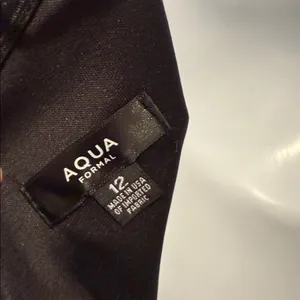 Aqua NWT‎ Size 12 Black One Shoulder Asymmetrical Sheath Cocktail Dres thumbnail 7