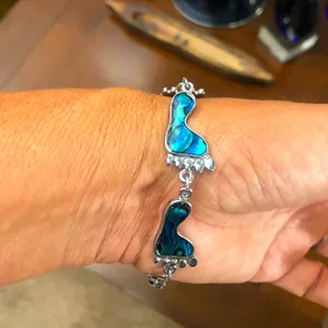 gorgeous turquoise silver bracelet thumbnail 5