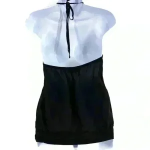 Karina Grimaldi Antonella Black Silk Halter‎ Top thumbnail 4