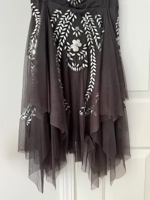 Free People Embellished Tulle Mini Dress, Size S thumbnail 4