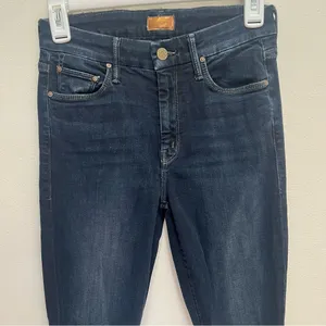 MOTHER casual Dark Blue looker ankle fray size 25‎ thumbnail 4