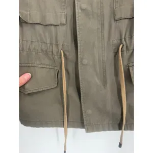 Club Monaco Utility Field Jacket Womens XS Green Tan Contrast Sleeve Gorpcore thumbnail 9