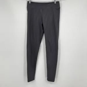 Free People movement gray subtle striped legging pants pull on athleisure small thumbnail 2