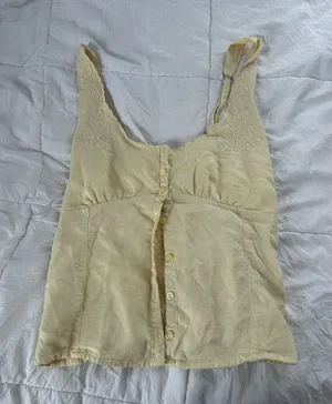 Hollister Yellow Tank Top thumbnail 1