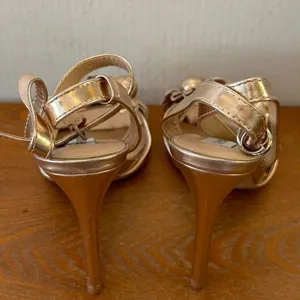 Steve Madden Women's High Heel Ankle Strap Sandal Rose Gold Sze 7 / 38 Sku 2869 thumbnail 7