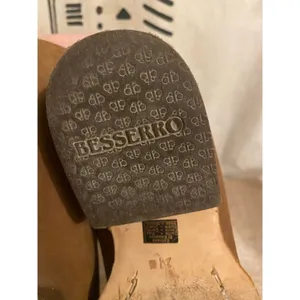 Besserro‎ Brown Suede Chelsea Ankle Boots Western Embroidered Leather 21 MEX thumbnail 7