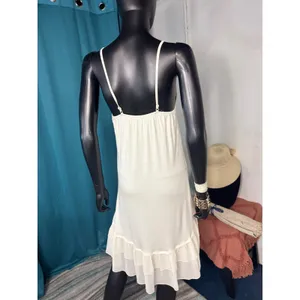 Grace & Lace‎ Cream Ruffle Slip Dress Sleeveless Casual Summer Dress Size S thumbnail 2