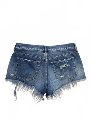 Free People We The Free Cut Off Denim Shorts Distressed Frayed Size 28 Casual thumbnail 2