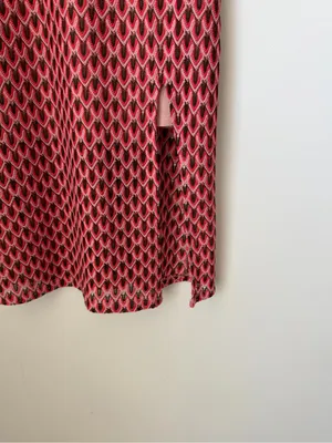 Gianni Bini Casey Crochet Overlay Midi Dress In Coral Size Medium thumbnail 2