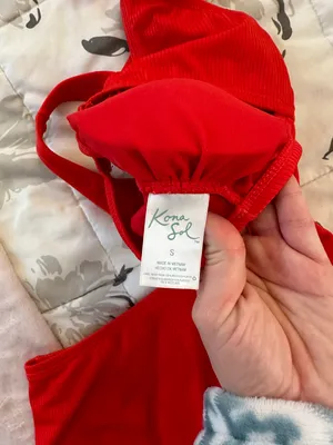 Kona Sol Red One Piece Swimsuit thumbnail 3