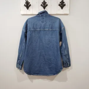 Gap Oversized Denim Shirt Jacket Shacket M thumbnail 2