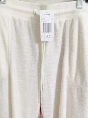 L*SPACE Best Life Pullover & Pant Set, Women's Size L Primrose & Cream NWT thumbnail 10