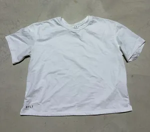 Bylt premium basics White Short-Sleeve essential cropped Crewneck Tee XS thumbnail 1