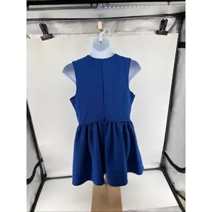 Banana Republic Anisa Mini Dress Blue Deep V Fit & Flare Sleeveless Size 16 thumbnail 6